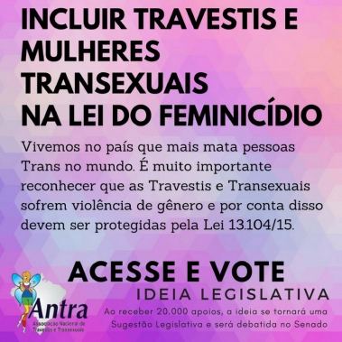 Campanha PL Feminicidio